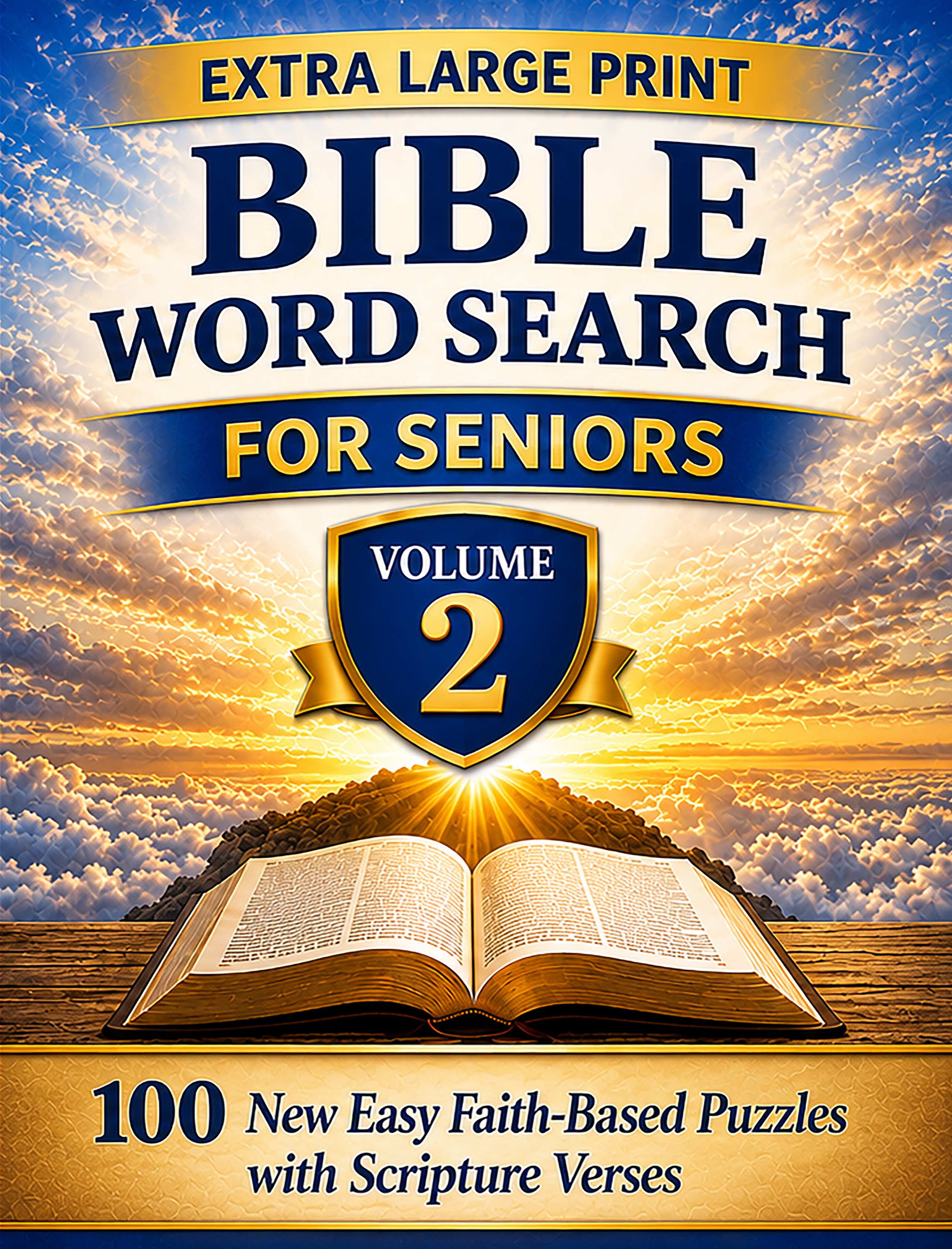 Extra Large Print Bible Word Search for Seniors — Volume 2
